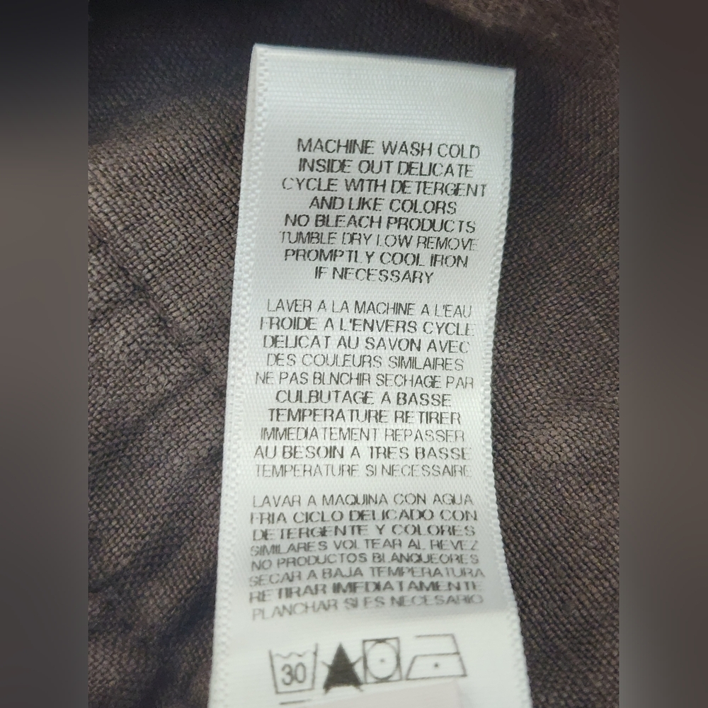 vintage JUICY COUTURE brown linen blazer jacket, size 8 - Picture 7 of 7